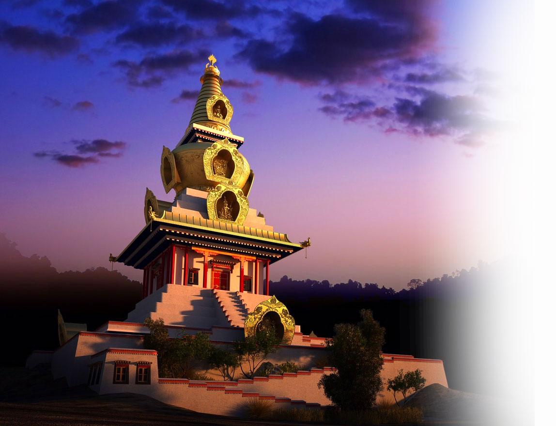 The Kundrol Dechen Great Stupa
